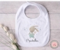 Preview: zuckersüßes Babylätzchen Hase Herz Wunschname Geschenk Geburt Taufe Mitbringsel Lüttentüddel®